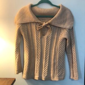 White House Black Market pink sweater.